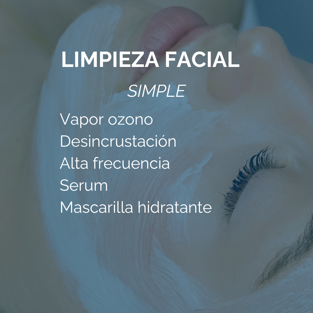Limpieza facial simple