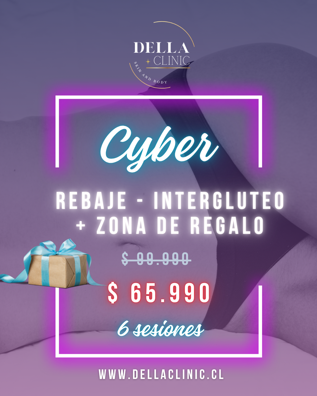 Rebaje - intergluteo + zonas de regalo 6 sesiones