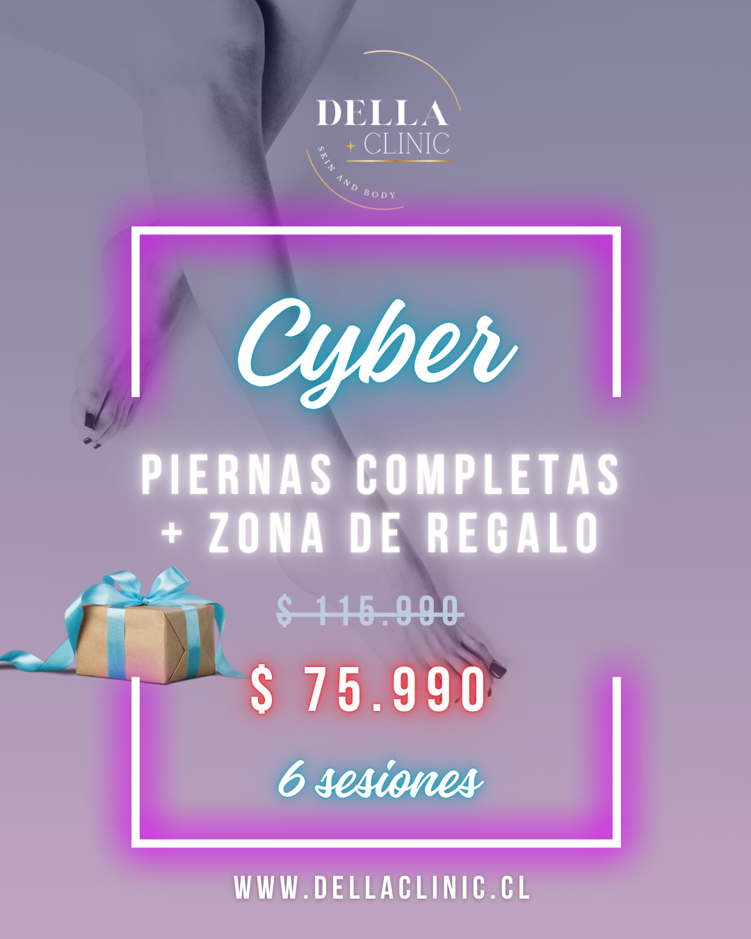 Piernas completas + zonas de regalo 6 sesiones