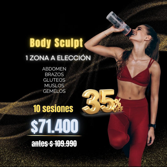 Body sculpt 1 zonas a elección